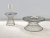 724228 Coffee Table 3Pc Set by Coaster w/Glass Top