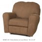 Mocha Fabric Elegant Modern Rocker Recliner