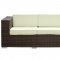 Daytona Outdoor Patio Sofa in Brown/White by Modway