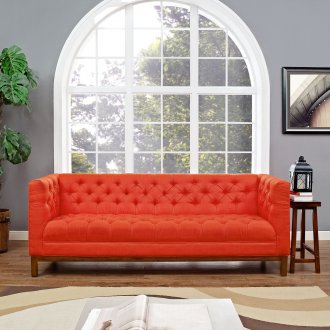 Panache Sofa EEI-1802 in Atomic Red Fabric by Modway w/Options