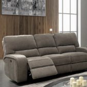 Bickford Power Recliner Sofa CM6469-SF-PM in Taupe Chenille