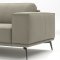 Manhattan Sectional Sofa in Off-White Leather by ESF