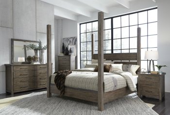 Sonoma Road Bedroom 473-BR-QPS 5Pc Weather Beaten Bark Liberty [LFBS-473-BR-QPS-Sonoma Road]