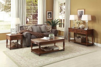 Melbourne 3548 Coffee Table 3Pc Set in Cherry by Homelegance [HECT-3548 Melbourne]