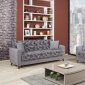 Anatolia Sofa Bed in Gray Flower Fabric by Casamode w/Options