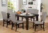 Teagan 5Pc Dining Room Set CM3911T in Dark Walnut w/Options