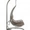 Uzae Patio Swing Chair 45105 in Gray & Charcoal by Acme