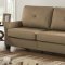 Hecla Sofa & Loveseat 52850 in Waterproof Brown Fabric by Acme