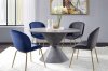 Ansonia Dining Table 77830 in Faux Concrete w/Optional Chairs