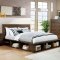 Tolna 5Pc Rustic Storage Bedroom Set CM7543 in Walnut w/Options