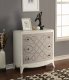 Glejery Console Table 90194 in Light Cream & Fabric by Acme