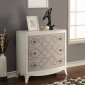 Glejery Console Table 90194 in Light Cream & Fabric by Acme