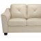 Avison Sofa 505301 in Cream Leatherette by Coaster w/Options