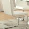 Lodia Dining Room CM3825RT 5Pc Set in White Lacquer