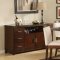 Smooth Brown Cherry Finish Classic Dining Table w/Optional Items