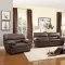 Adrian 8588BRW Sofa by Homelegance in Dark Brown w/Options