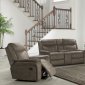 Kisner Motion Sofa & Loveseat Set in Brown by Klaussner