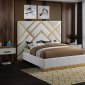 Vector Bed in White Faux Leather by Meridian w/Options