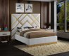 Vector Bed in White Faux Leather by Meridian w/Options