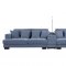 Qiana Sectional Sofa 55235 in Dusty Blue Fabric by Acme