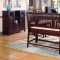 Rich Merlot Finish Contemporary 5Pc Dinette Set