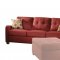 Cleavon 53560 Sofa & Loveseat Set in Red Linen by Acme w/Options