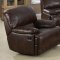 Wine Bonded Leather Modern Sofa & Loveseat Set w/Options