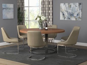 Marino 5Pc Dinette Set 192631 in Natural Cherry by Coaster [CRDS-192631-Marino]