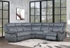 Dollum Motion Sectional Sofa LV00398 in Gray Velvet by Acme