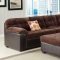 50525 Layce Sectional Sofa in Chocolate Fabric by Acme