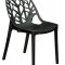 Cornelia Set of 4 Dining Chairs CL18SBL in Black by LeisureMod