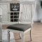 Georgia Dinette Set CM3089 5Pc Set in Antique White w/Options