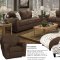 Chocolate Fabric Contemporary Loveseat & Sofa Set w/Options