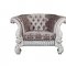 Versailles Chair LV01396 in Ivory Fabric by Acme w/Options