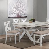 Apollo 5Pc Dining Set 74660 in Antique White by Acme w/Options