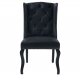 D2106DC Dining Chair Set of 4 in Charcoal Fabric by Global