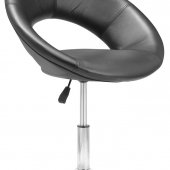 Black or White Contemporary Leatherette Bar Stool