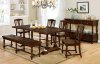 Griselda CM3136 Dining Table in Brown Cherry w/Options