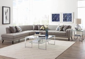 Pearshall Sectional Sofa 506627 in Grey by Coaster w/Options [CRSS-506627-Pearshall]