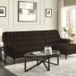 Natalia Sectional Sofa 503778 in Black Fabric by Coaster