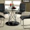 CM8332T Huelo I 5Pc Dinette Set in Black w/Glass Top