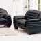 7174 3Pc Sofa Set in Black Bonded Leather by VIG