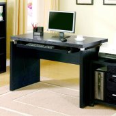 800821 Home Office Desk in Black w/Computer Stand