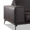 Darwin Sofa in Dark Brown Leather by VIG