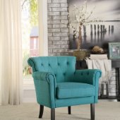 Barlowe Accent Chair1193F5S in Teal Fabric by Homelegance