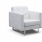 Giovanni Sofa Bed in White Faux Leather by Whiteline