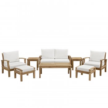 Marina Outdoor Patio Sofa 8Pc Set in Solid Wood by Modway [MWOUT-EEI-1471-Marina]