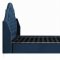 Shayne Upholstered Bed 302101 in Blue Velvet - Coaster w/Options