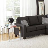 3510 Sectional Sofa in Charcoal Chenille Fabric