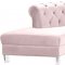 Anabella Sectional Sofa 697 3Pc Pink Velvet Fabric by Meridian